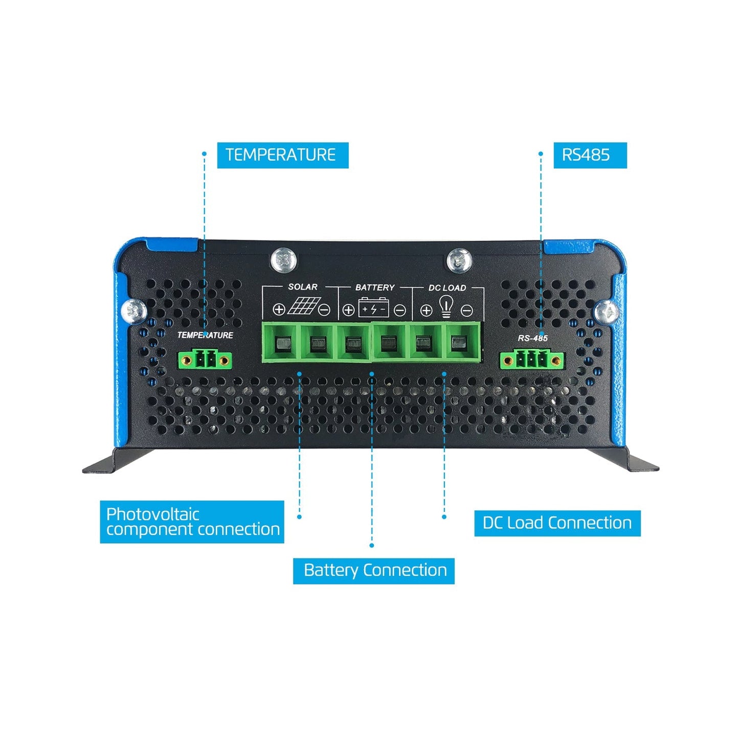 Controlador de carga solar Tumo-Int 120A MPPT DC48/96/192V Entrada de batería con máx. fotovoltaica 500 VCC