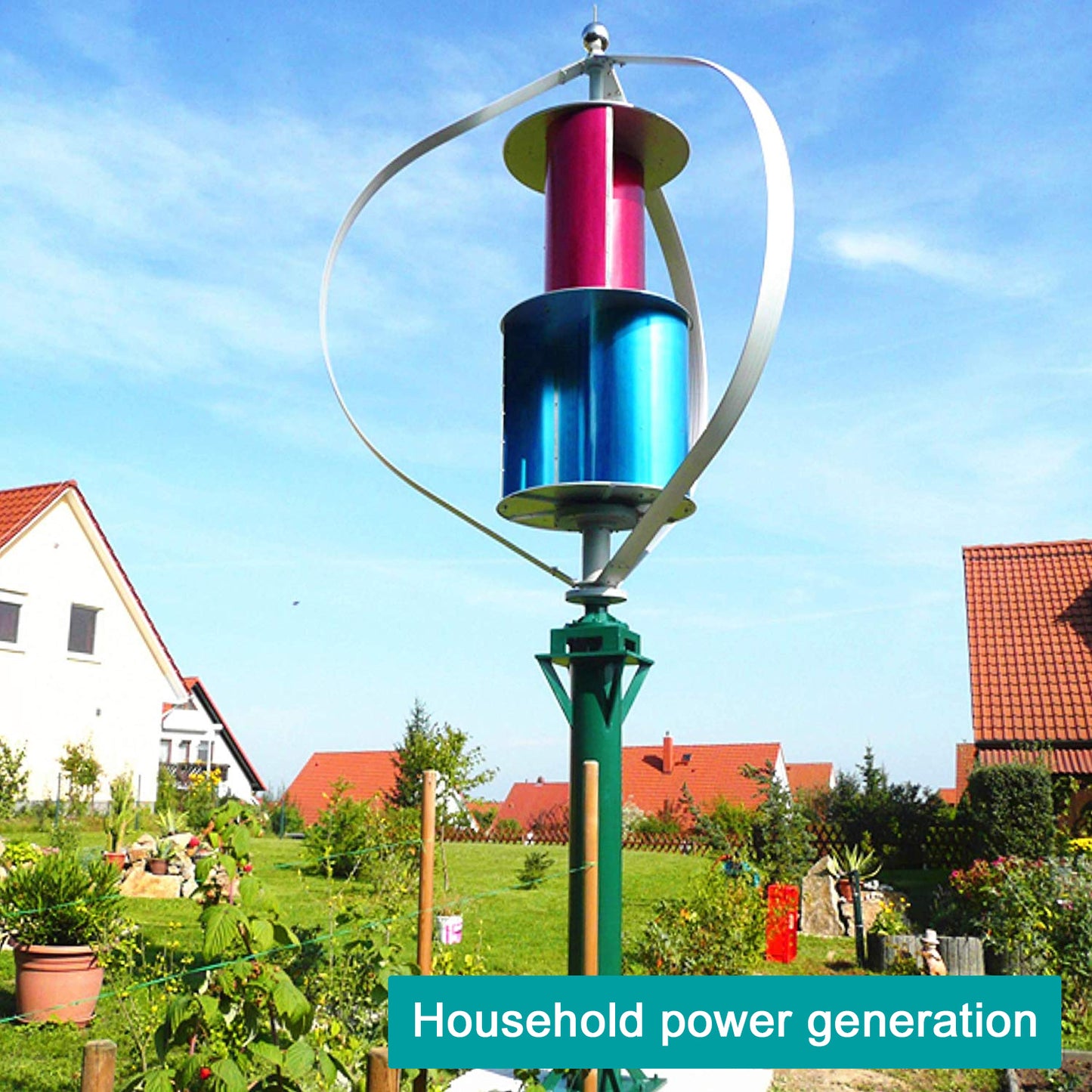 Tumo-Int 1000W Model Q Vertical Wind Turbine Generator Kit with Controller (24/48V)