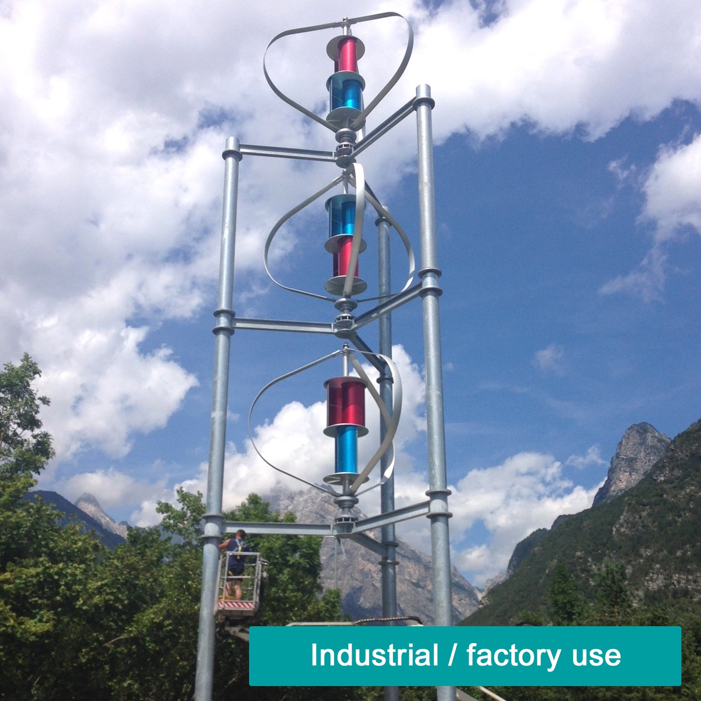 Tumo-Int 1000W Model Q Vertical Wind Turbine Generator Kit with Controller (24/48V)