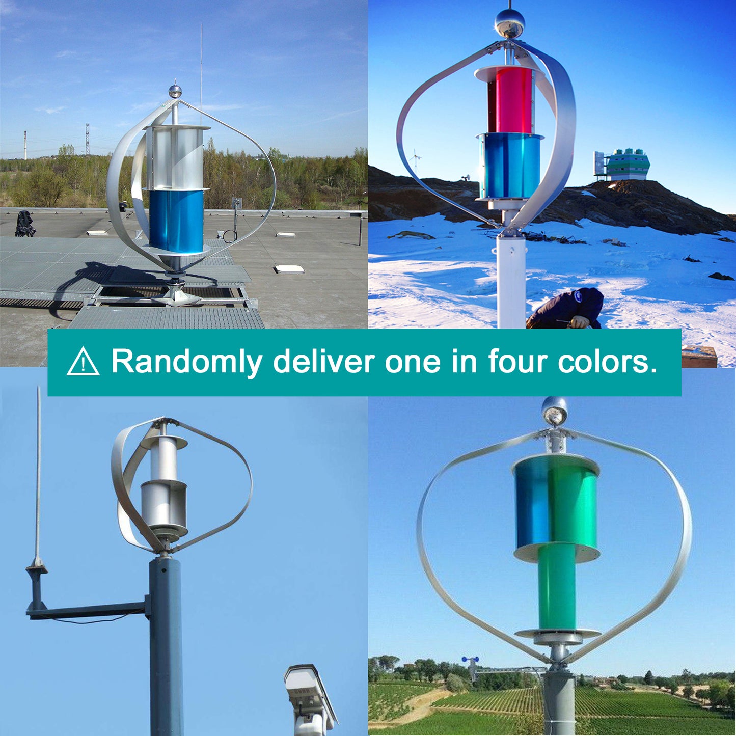 Tumo-Int 1000W Model Q Vertical Wind Turbine Generator Kit with Controller (24/48V)