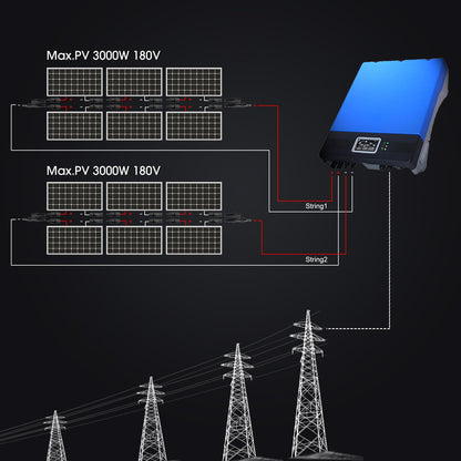 Tumo-Int 5kVA Grid-Tie Solar Inverter with Power Limiter and Wi-Fi Communication
