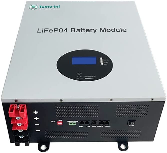 Tumo-Int 51.2V 100Ah 5kWh Lithuim LiFePO4 Power Wall with BMS 7000 Life Cycles (UL Listed)