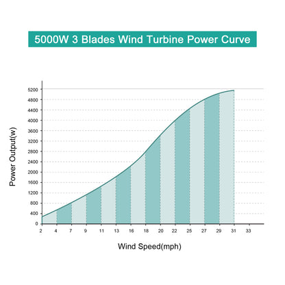 Tumo-Int 5000W 3Blades Wind Turbine Generator Kit with Wind Boosting Controller (120V)